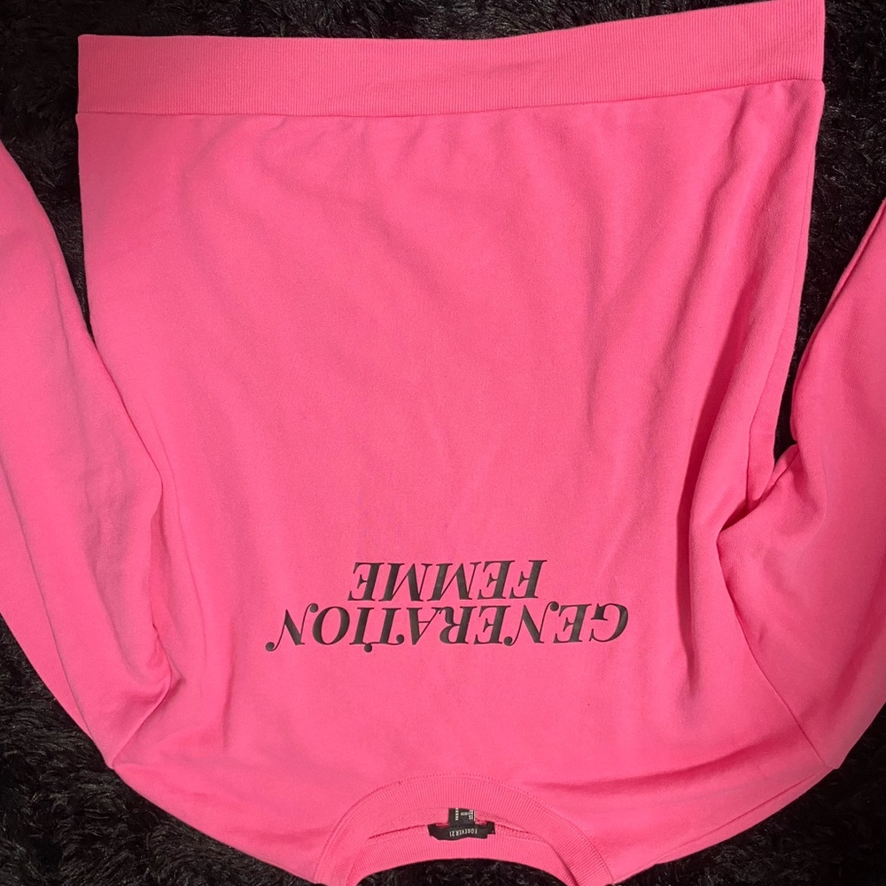 Forever 21 pink hoodie